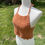 Thumbnail: Burnt Orange w/ Gray Lace Halter Top