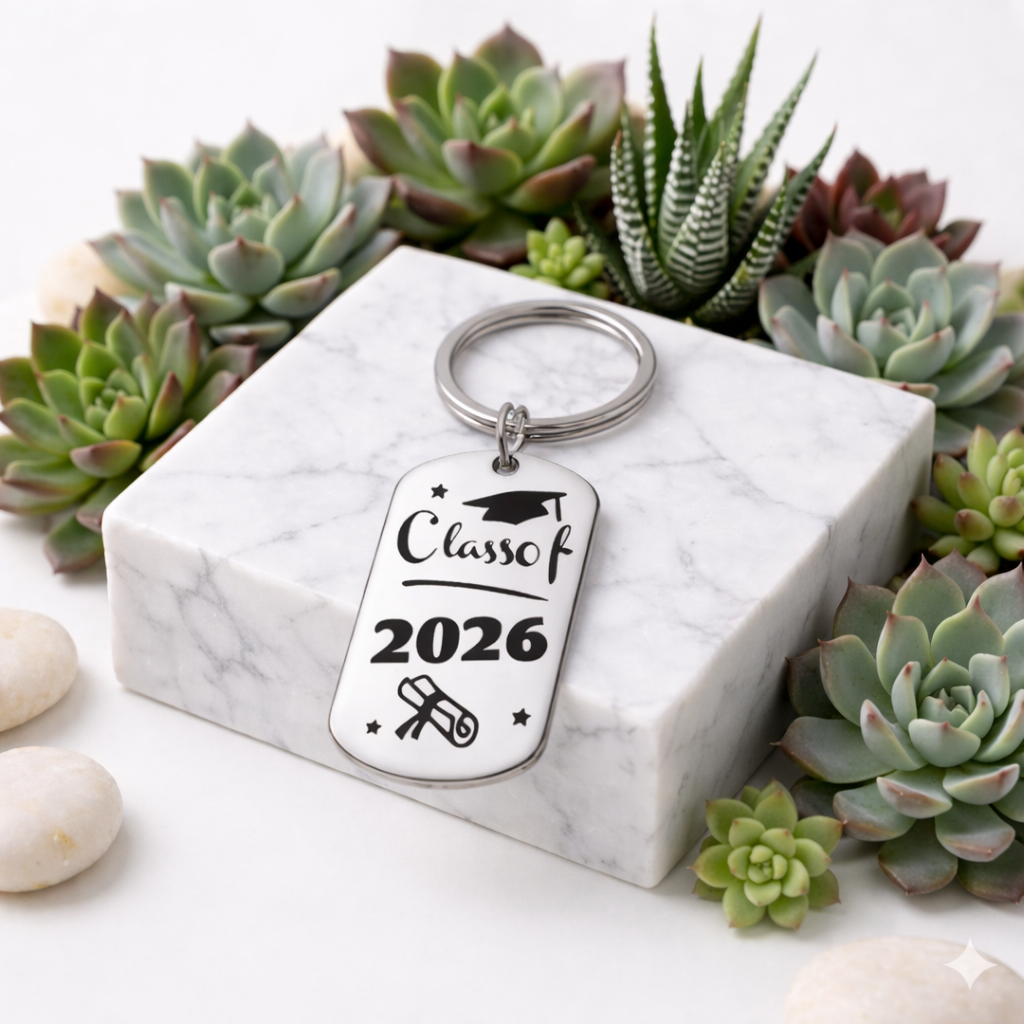 Class of 2026 Silver Keychain