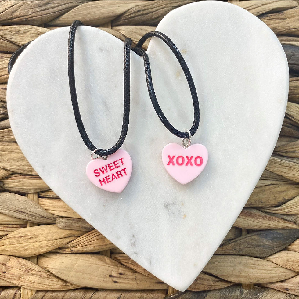 Thumbnail: Candy Hearts Necklaces - Color Options