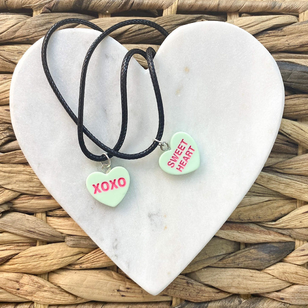 Thumbnail: Candy Hearts Necklaces - Color Options