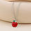 Thumbnail: Red Apple Necklace in Gold