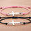 Thumbnail: Cross Minimalistic Wax Bracelet
