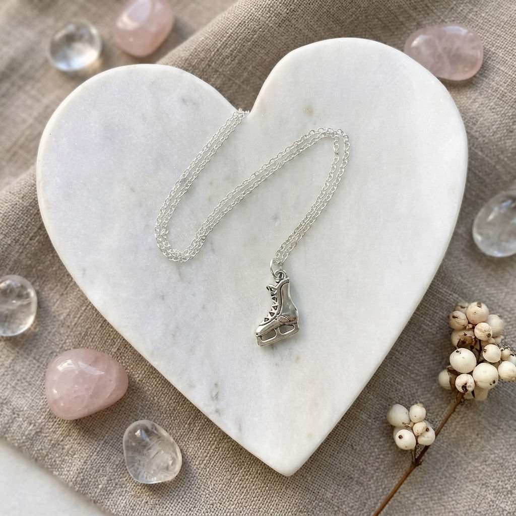 Hockey & Figure Skating Necklace - Chain/Cord Options