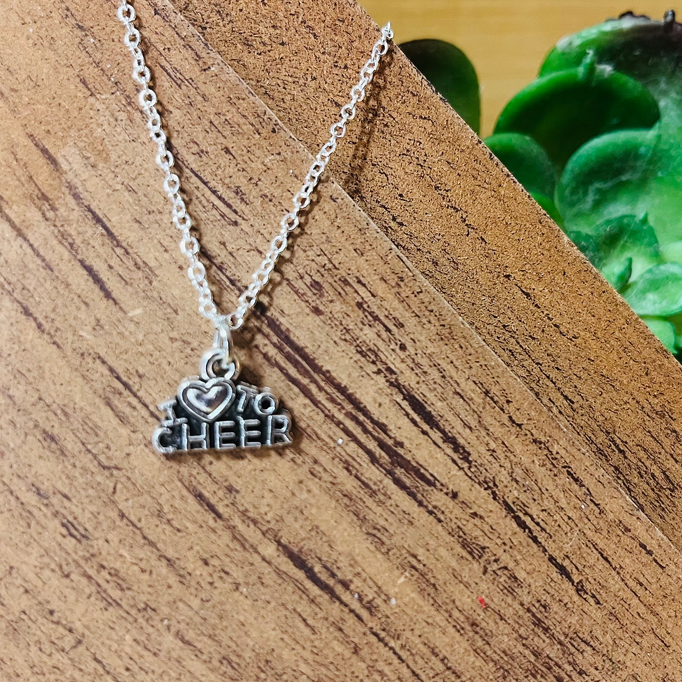 Love To Cheer Silver Necklace
