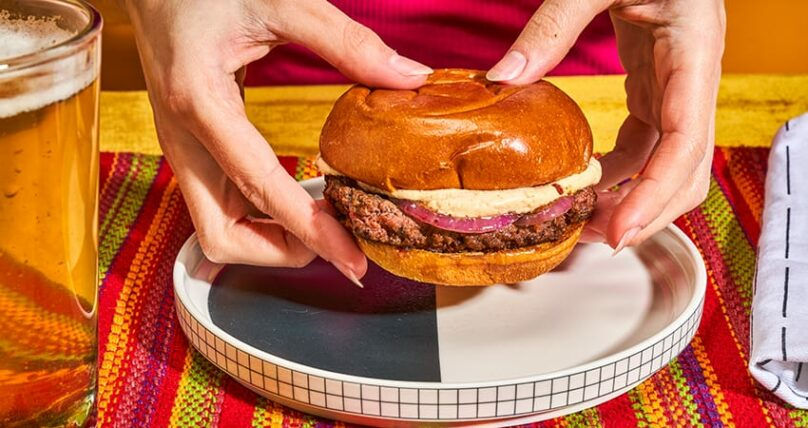 Chipotle Honey Goat Cheese Smashburgers