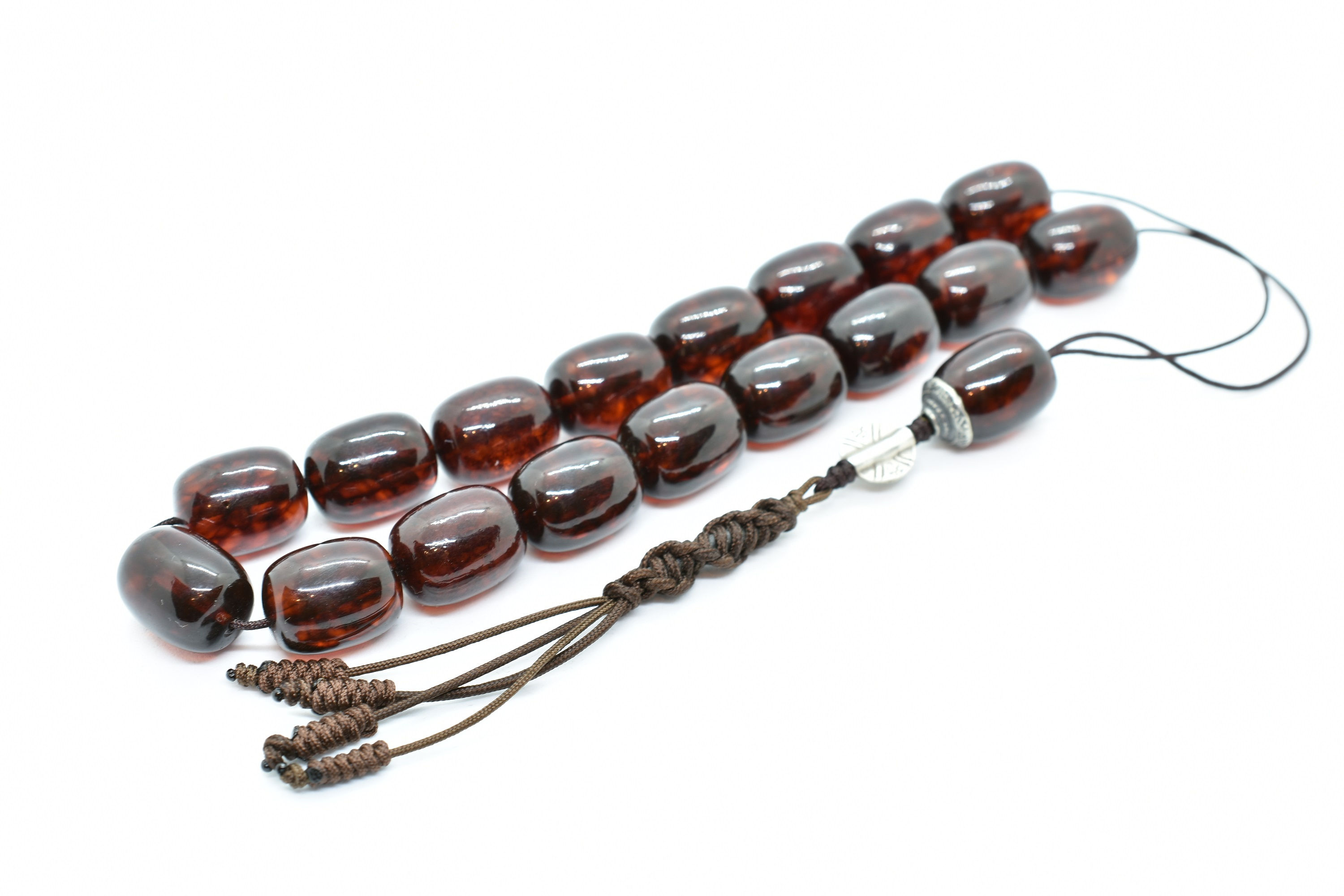 Premium Quality, 100% Natural Pressed Amber, Hand Crafted Worry Bead set