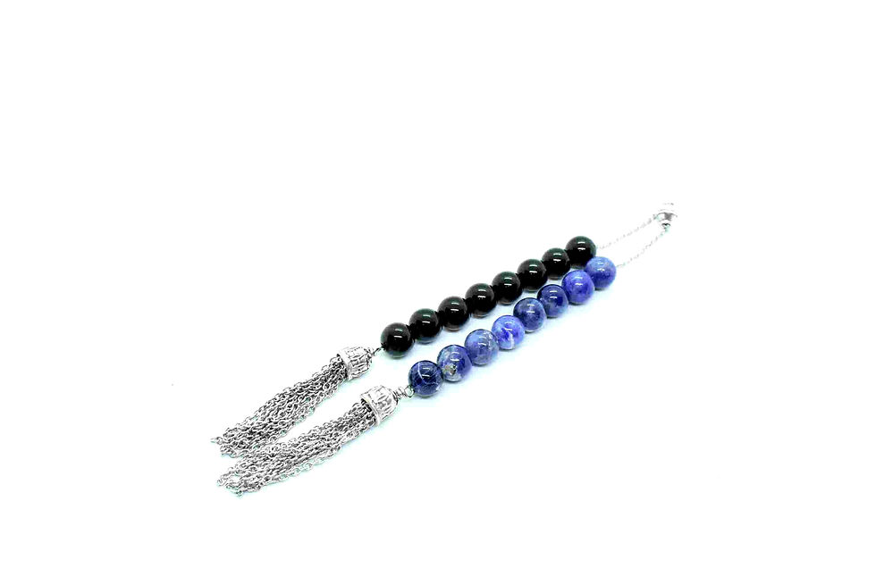 Black Onyx & Sodalite Gemstone Begleri