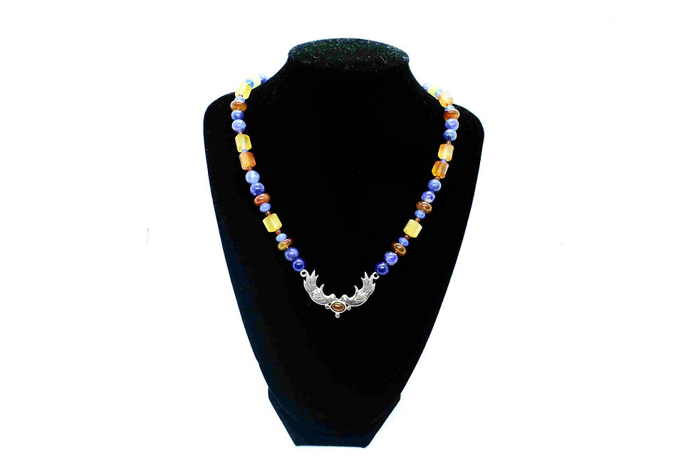 Thumbnail: Multi-Color Natural Gemstone Handmade Women's Necklace