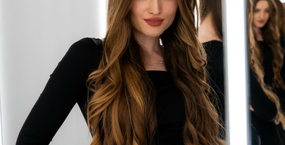 A girl with long hairs