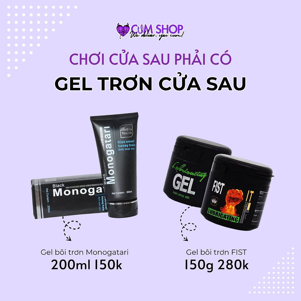 Các loại gel bôi trơn cửa sau