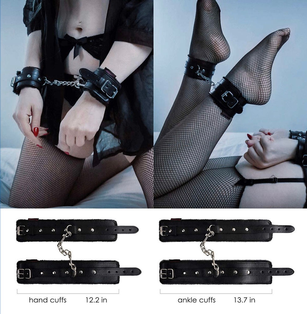 Thumbnail: 10 Pcs BDSM bondage set restraint kit 