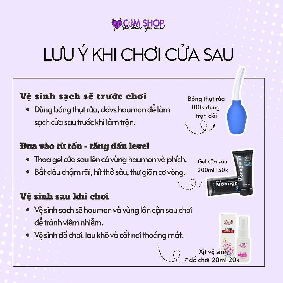 hướng dẫn quan hệ hậu môn
