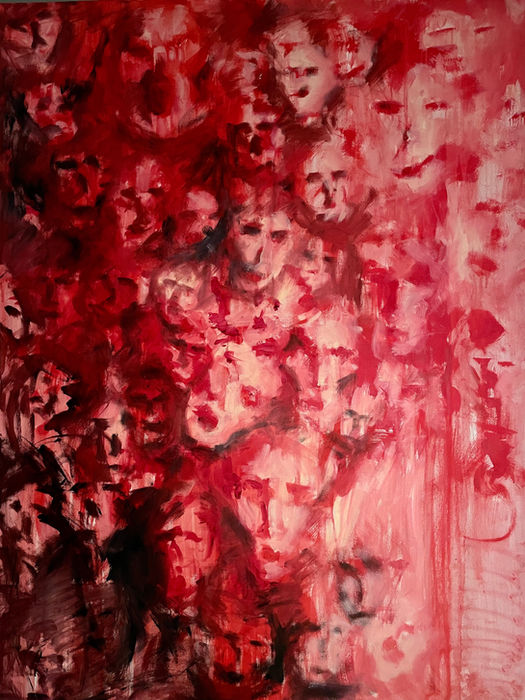 oil painting, war in Ukraine, artist in Braunschweig