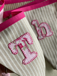 Thea hand-stitched bunting