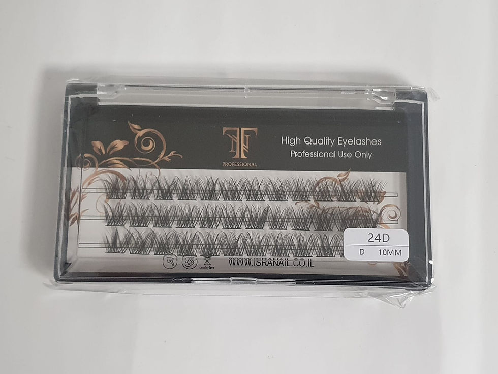 תמונה ממוזערת: ריסים NT להדבקה קרה בסיס כפול 24D