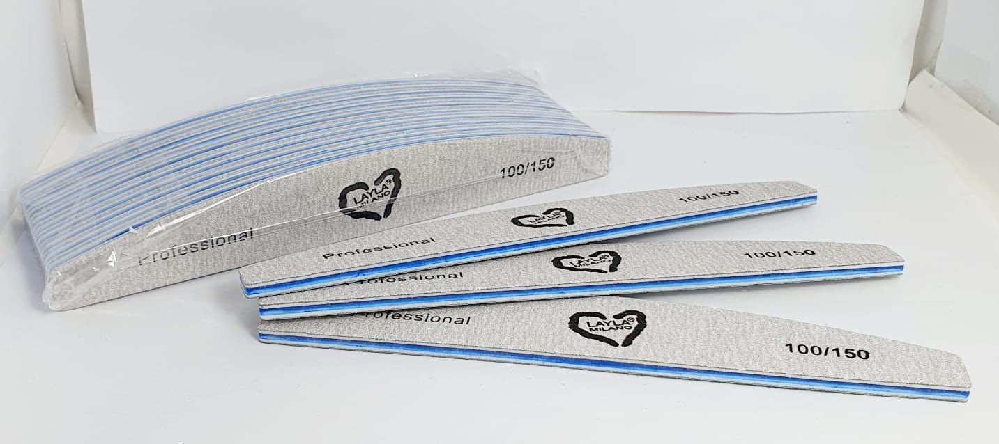 לילה מילאנו חבילת פצירת חצי ירח - 100/150 - 10 יחידות LAYLA MILANO