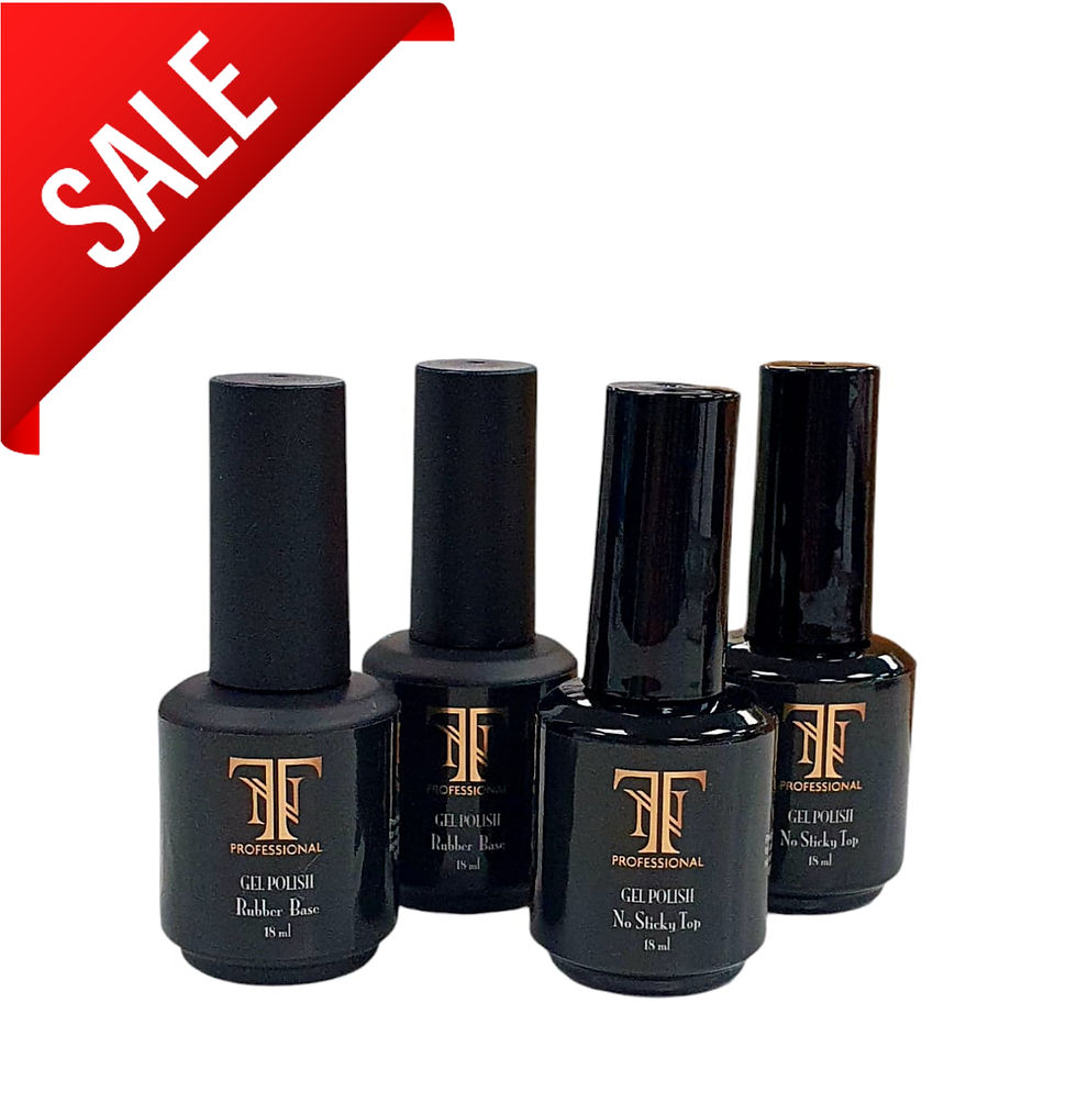 4 יחידות טופ קוט ללא נטרול+ראבר בייס  Rubber Base+Top Coat NT PROFESSIONAL