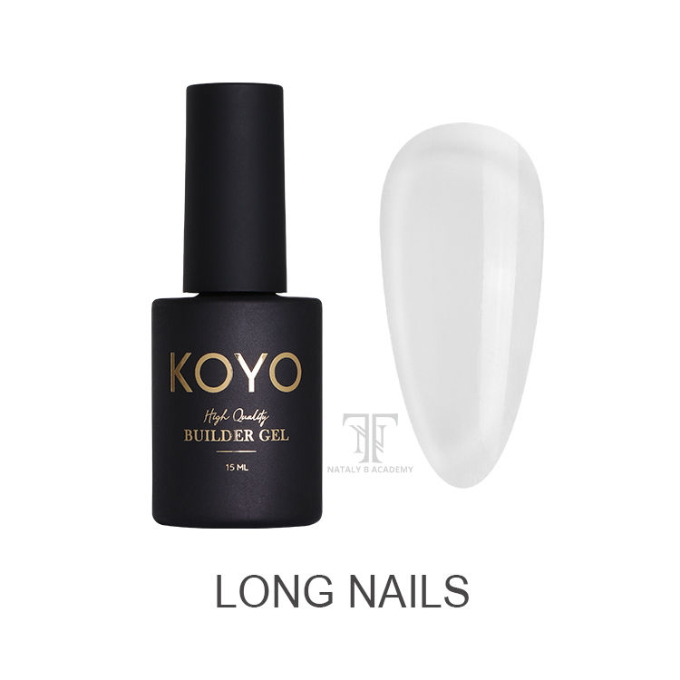 ג׳ל בנייה בבקבוק קויו לציפורניים ארוכות  Gel builder koyo long nail