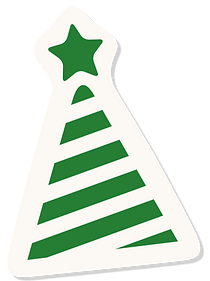 Green party hat