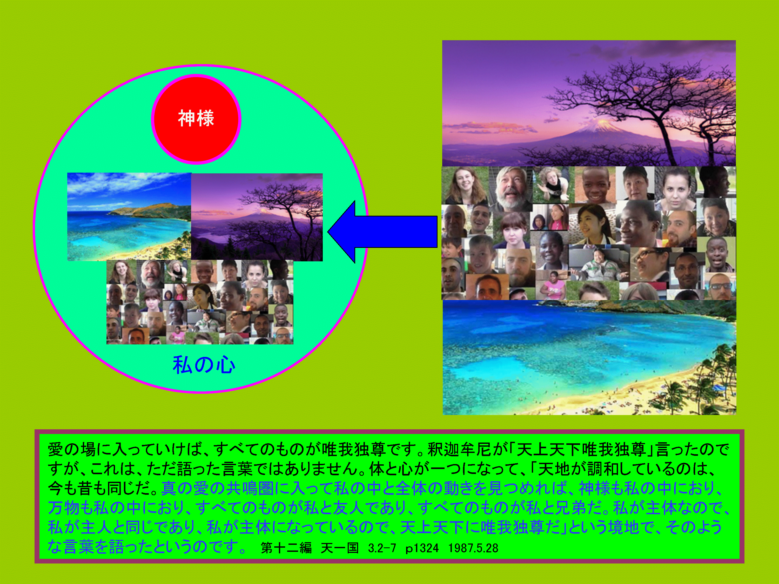 私の心は神様と人の最高の天国