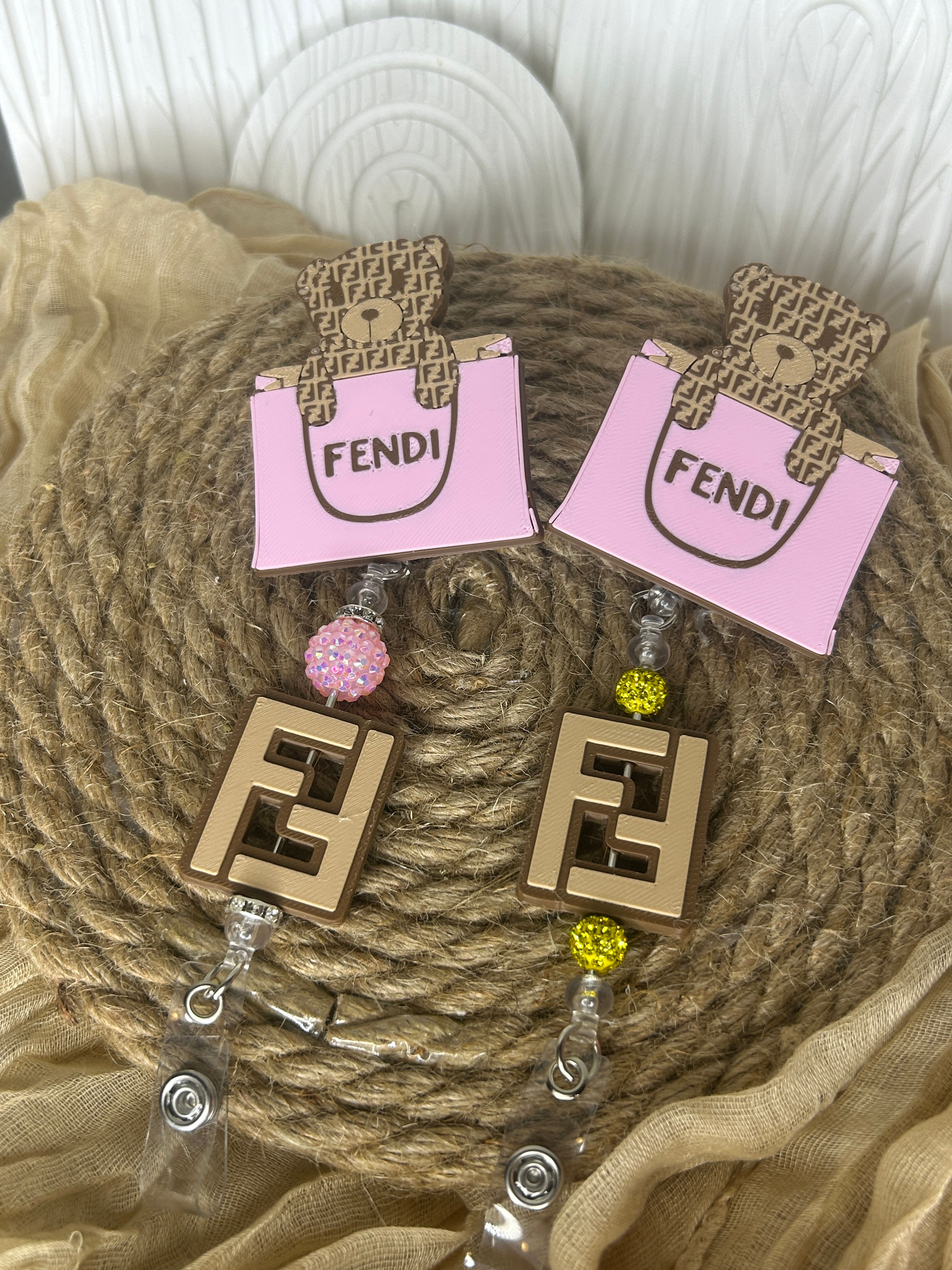 Fendi Inspired Badge Reels