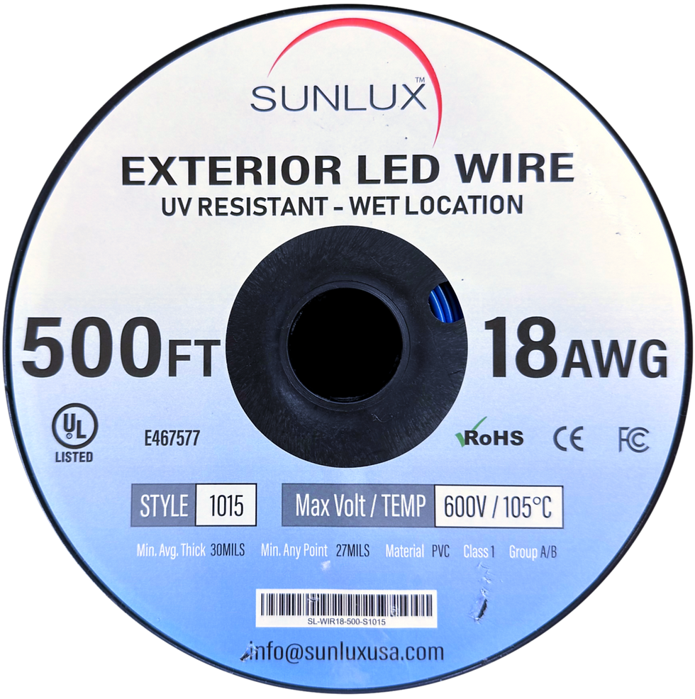 In/Outdoor: 18G 600V - 500FT