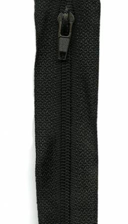 Make-A-Zipper Regular 5.5yd (197in) roll & 12 zipper pulls Black # 95150
