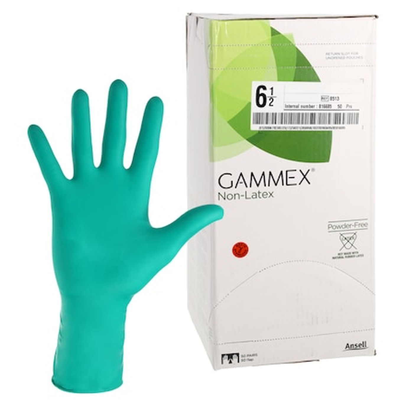 GAMMEX Ultra Surgical Gloves 6-1/2, 50 Pairs ANSELL 8513