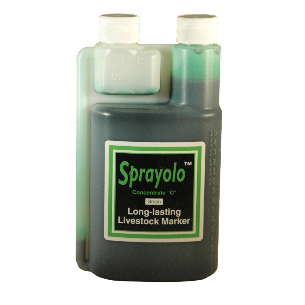 Sprayolo Livestock Marker Concentrate C, Green, 16oz Agri-Pro 439760