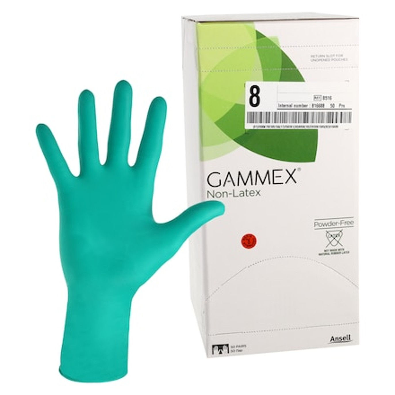 GAMMEX Ultra Surgical Gloves Size 8, 50 Pairs ANSELL 8516