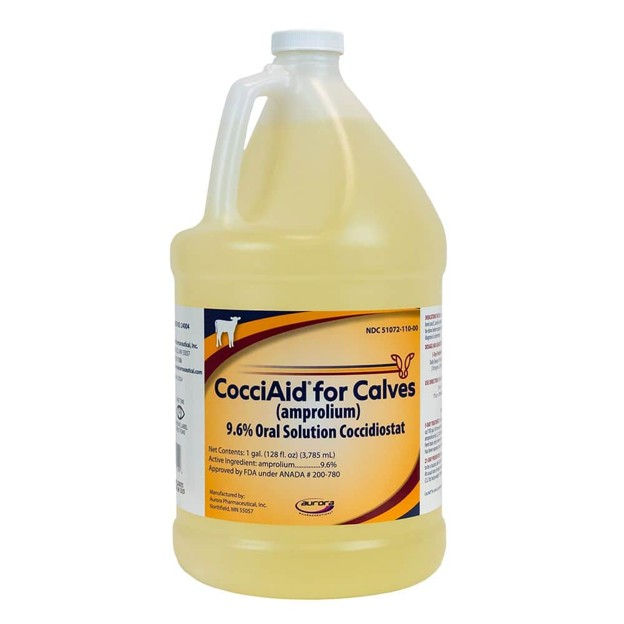 CocciAid for Calves , (Amprolium) 9.6% Oral Solution Coccidiostat, , 1 Gallon