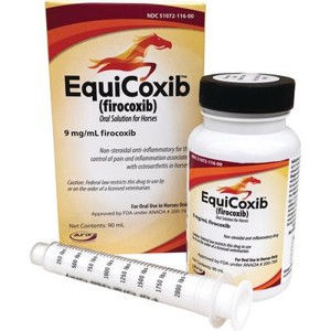 EquiCoxib (firocoxib) Oral Solution for Horses 9 mg/ml, 90 ml Bottle with Syrin