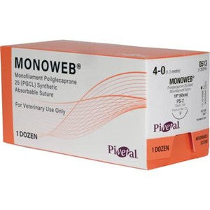 MonoWeb Sutures Q513, Size 4-0 , 12/Box , 18" (PS-2) PATTERSON 21282856