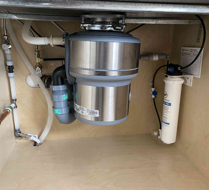 Our TWF Home Filtration System including our Filter M8, a Designer Faucet, 50PSI Pressure Regulator and a Leak Protection Fitting, Installed Example Water Filtration Vancouver Local Experts Residential Customer