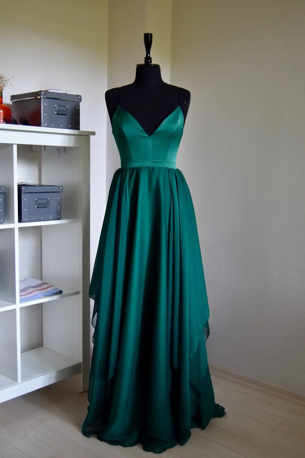 Athena Fairy-tail Asymmetric Bridal Party Maxi Dress