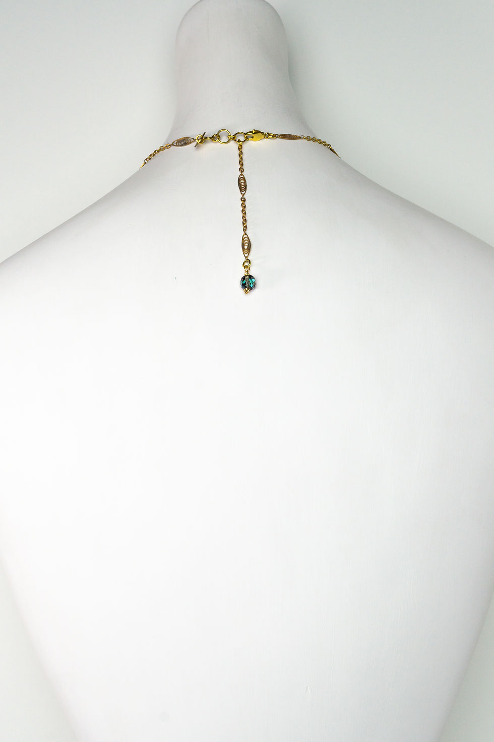 Thumbnail: Claire-Venetian Glass Bead Long Necklace-Old Stock-Vintage-Handmade Artisan Jewelry-Purple-Green-Pink-Gold Accents