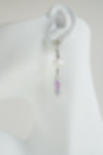 Large-Vintage-Faceted-Crystal-Beads-Elongated-Marquise-Crystal-Drop-Raw-Pewter-Fleur-de-lis-Earrings