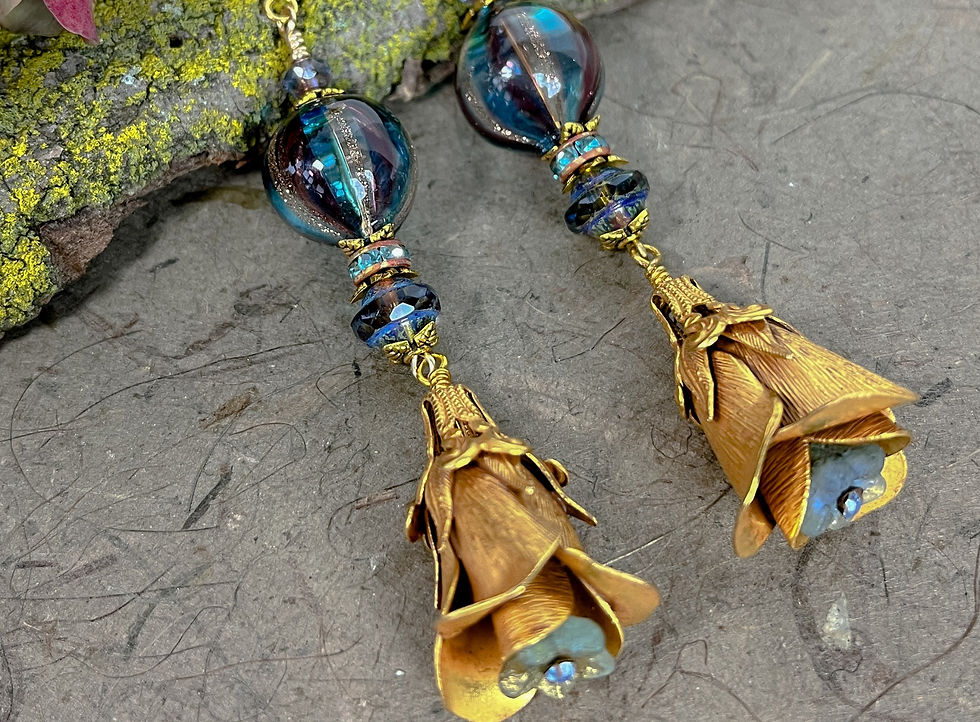 Mahlia Venetian Bead Earrings