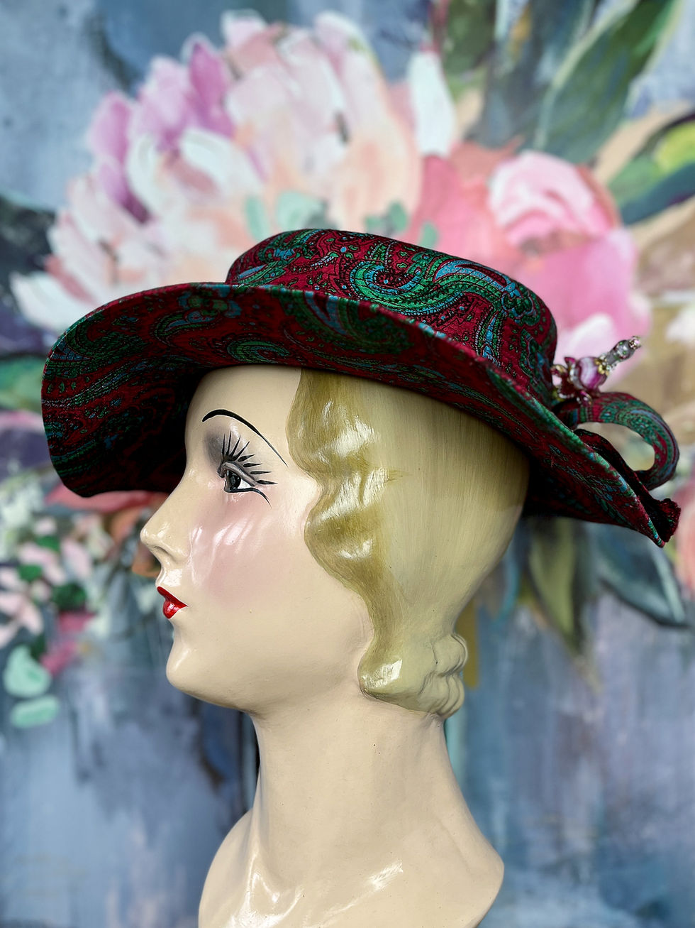 Thumbnail: Sweet Sophistication Re-Styled Vintage Fabric Hat