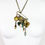 Thumbnail: Object D'Art Handmade Pin Pendant Vintage Charms Beads Crystal Chain Silver Gold Multi-Colors