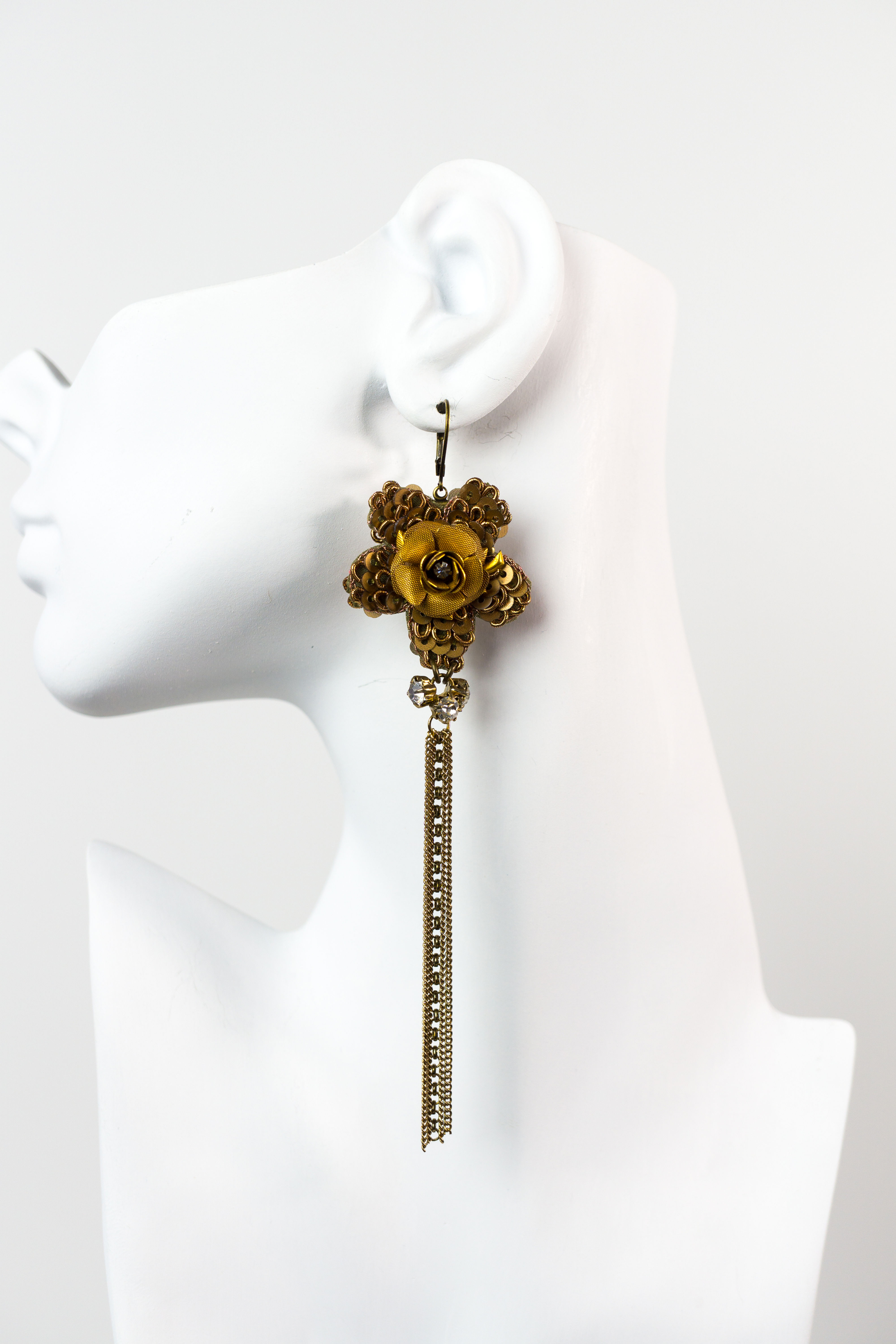 A-Silk-Purse_Jewelry_Vintage_Handmade_French_Sequins_Trim_Brown_Gold_Tassels