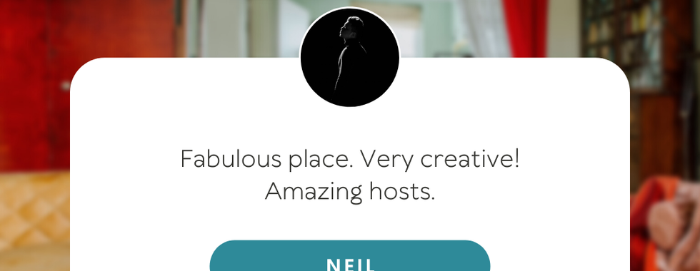 Image depicting a satisfied guest's comment about the space