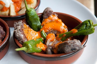 Delectable tapas dishes at Los Reyes Tapas & Wine Bar in Newport