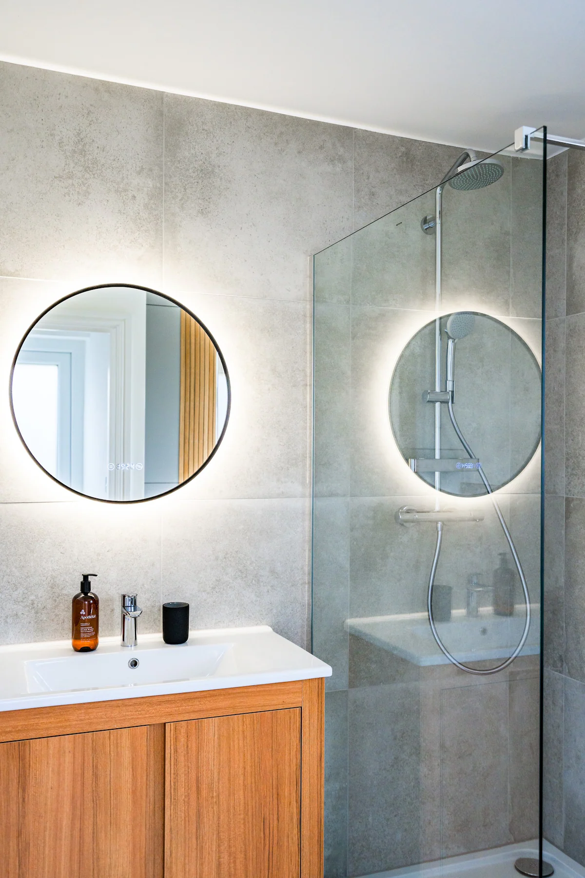 sleek and minimalist sink with contemporary fixtures and a clean design