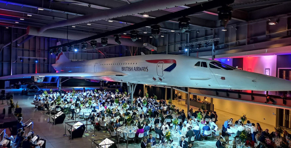 A display of aerospace innovation at Bristol Aerospace, featuring exhibits chronicling the city's aeronautical achievements and showcasing cutting-edge technology