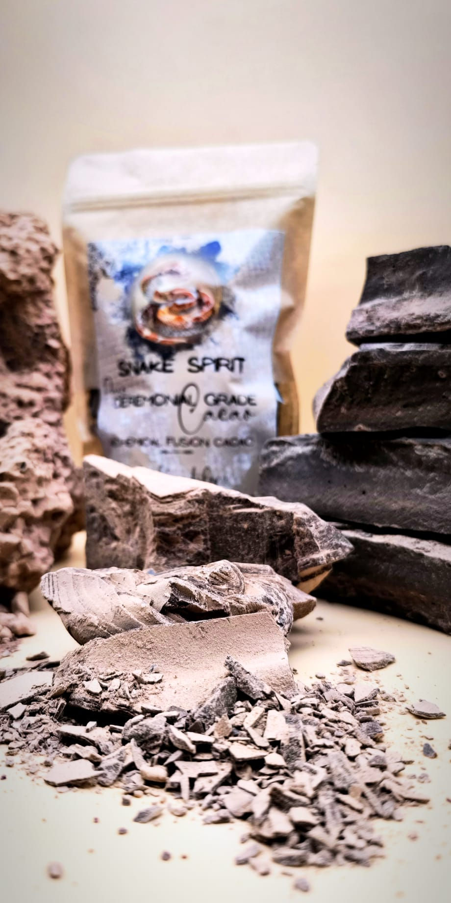Miniature : Snake Spirit Cacao Multi-Origin Ceremonial Grade Cacao