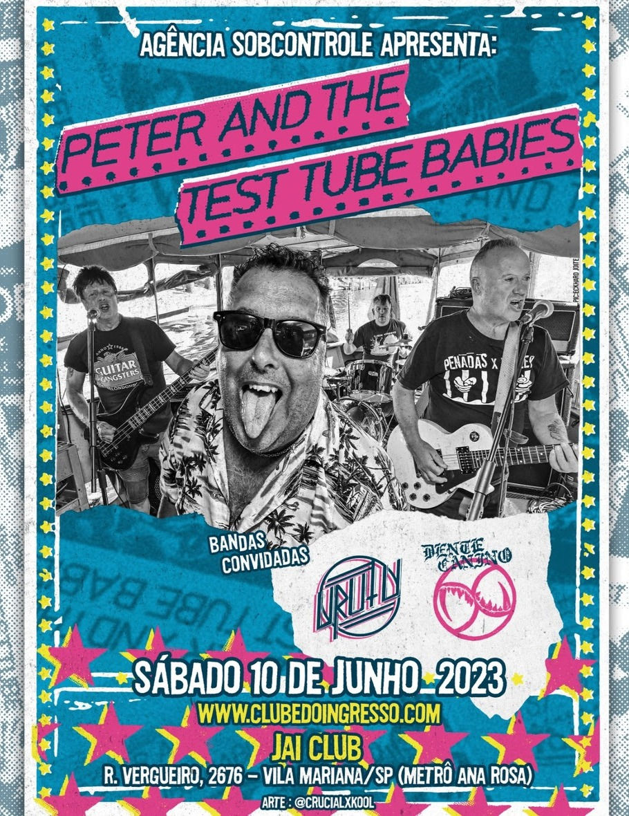 Canal 42 - Peter and the Test Tube Babies anuncia as bandas de abertura