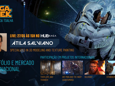Escola SAGA promove bate-papo virtual com artista 3D brasileiro