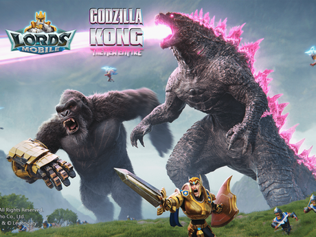 Lords Mobile anuncia parceria com Godzilla x Kong: O Novo Império