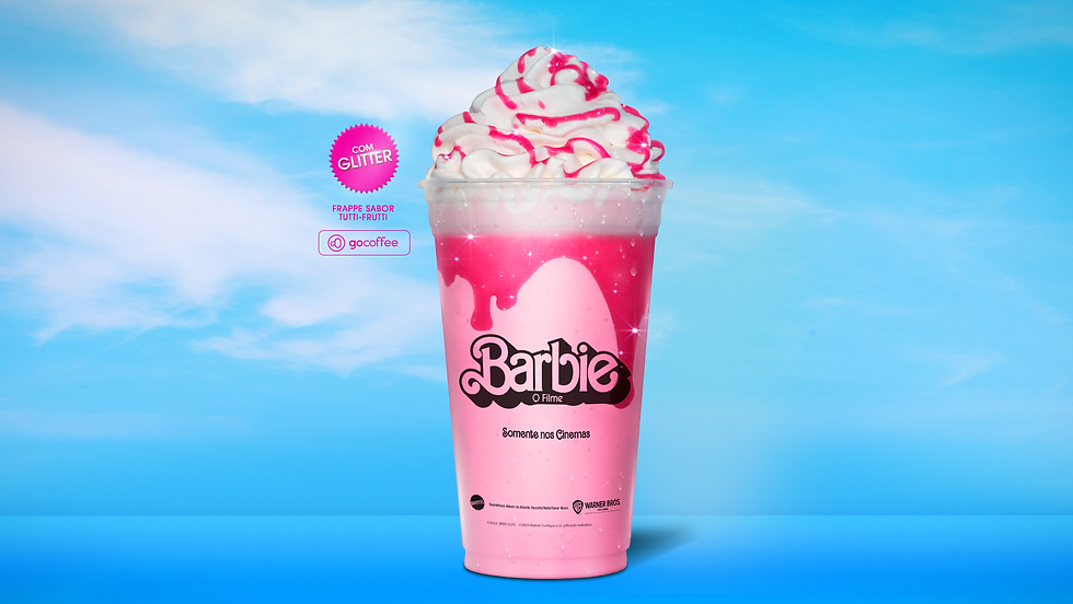 Hi Barbie! Universo rosa invade Go Coffee com novo Frappe licenciada pela Warner Bros